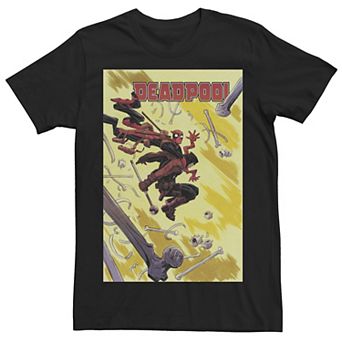 Men's Marvel Deadpool Comic Book Cover Tee