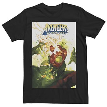 Men's Marvel Avengers No Road Home Comic Book Cover Tee