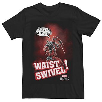 Men's Marvel Legends Series Deadpool Waist Swivel Tee