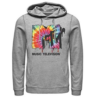 Men's MTV Classic Tie Dye Drip Logo Hoodie