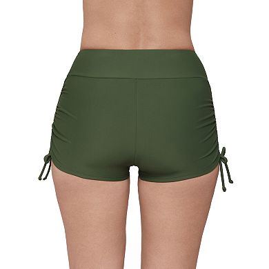 Women's ECO BEACH Side-Ruched Swim Shorts