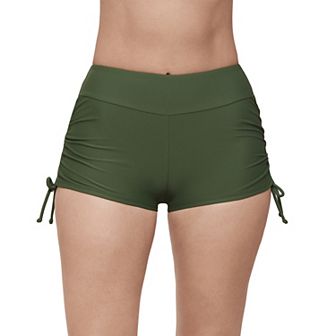 Women's ECO BEACH Side-Ruched Swim Shorts