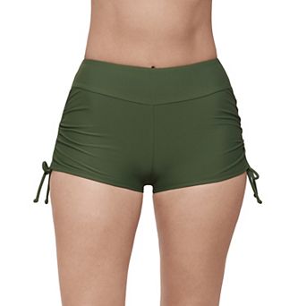 Women's ECO BEACH Side-Ruched Swim Shorts