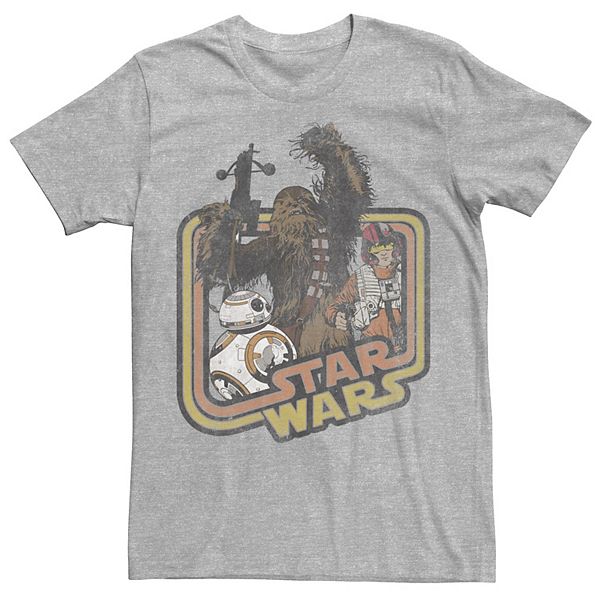 Men's Star Wars Chewbacca And Bb-8 Tee