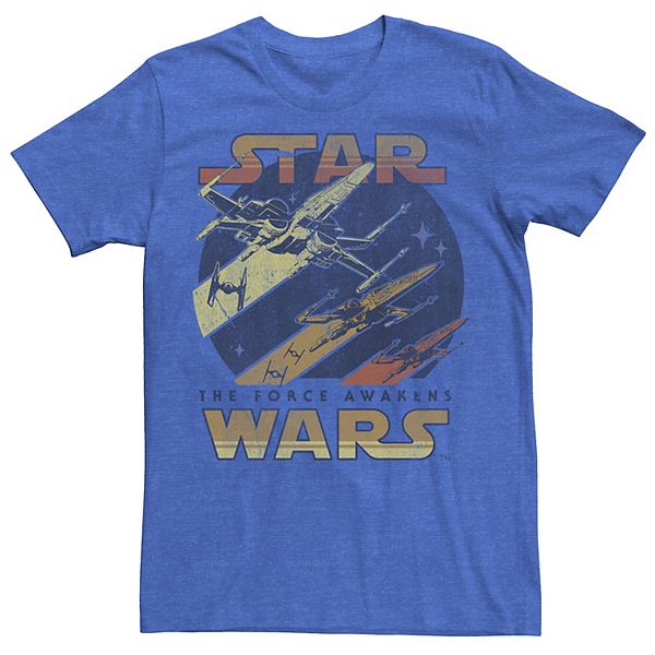 Men's Star Wars The Force Awakens X-Wings Retro Tee