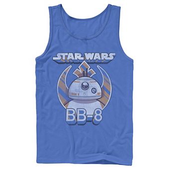 Men's Star Wars BB-8 Episode 7 Rebel Logo With Stripes Tank Top