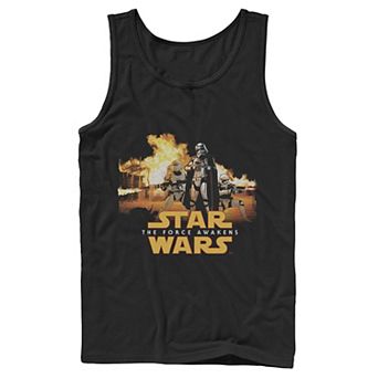 Men's Star Wars The Force Awakens Captain Phasma Fire Portrait Tank Top