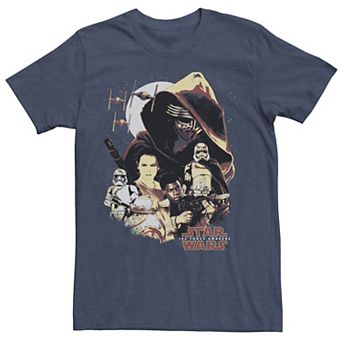 Men's Star Wars The Force Awakens Saturated Group Shot Tee