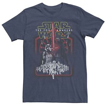Men's Star Wars Kylo & Phasma First Order Faded Portrait Tee
