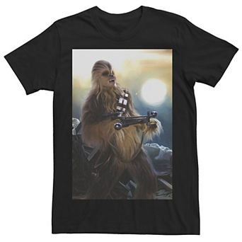 Men's Star Wars Chewbacca Crossbow Portrait Painting Tee