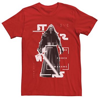 Men's Star Wars The Force Awakens Kylo Ren Fragment Portrait Tee