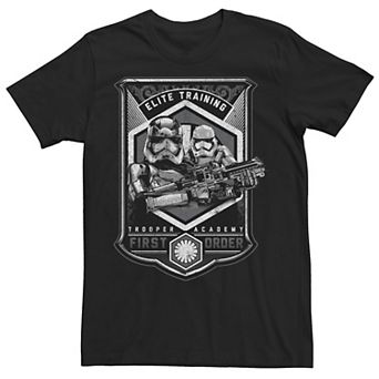 Men's Star Wars The Force Awakens Elite Training Trooper Academy First Order Tee