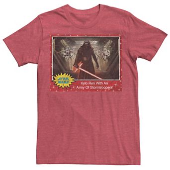 Men's Star Wars Kylo Ren And Army Of Stormtroopers Poster Tee