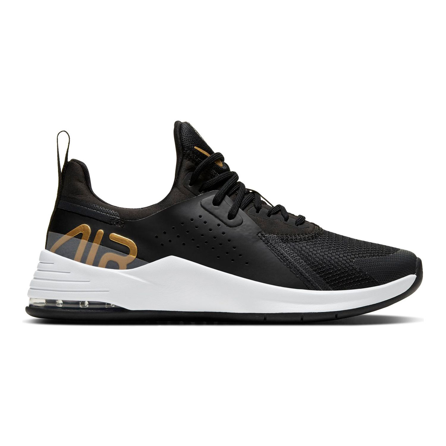 women's nike black and gold trainers