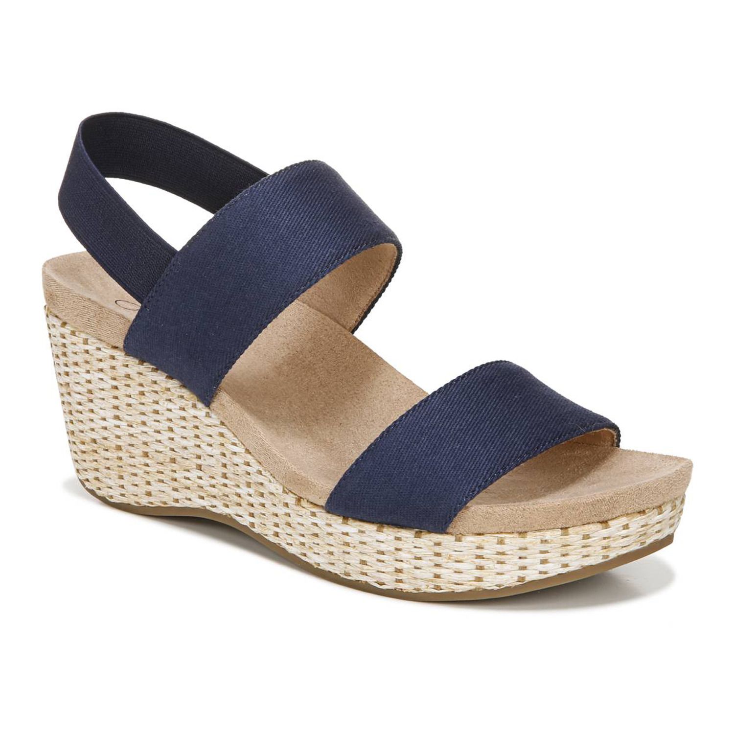 LifeStride Women's Divine Wedge Sandals - Comfortable Slip-On Sandals With 2.5 Inch Heel