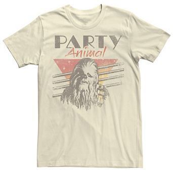 Men's Star Wars Chewbacca Party Animal Retro Tee