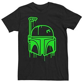Men's Star Wars Boba Fett Oozing Helmet Halloween Tee