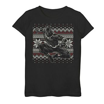 Girls 7-16 Marvel Black Panther Ugly Christmas Sweater Tee