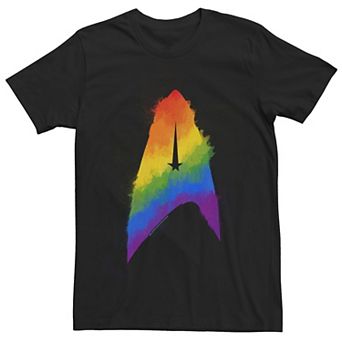 Men's Star Trek Discovery Rainbow Paint Insignia Tee