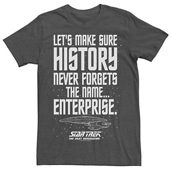 Men's Star Trek Next Generation Enterprise History Tee