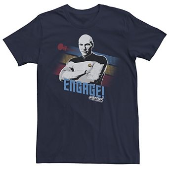 Men's Star Trek The Next Generation Captain Picard Engage Tee