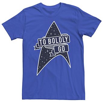 Men's Star Trek Original Series To Boldly Go Logo Ribbon Tee