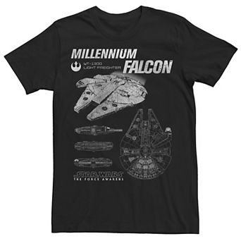 Men's Star Wars Millennium Falcon Profile Tee