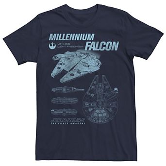 Men's Star Wars Millennium Falcon Profile Tee