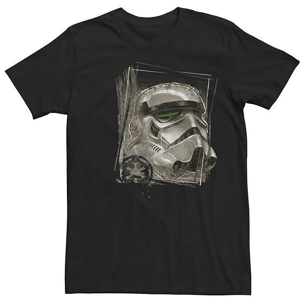 Men's Star Wars Stormtrooper Grungy Helmet Tee