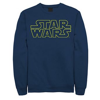 Men's Star Wars Simple Logo Outline Fleece Tee