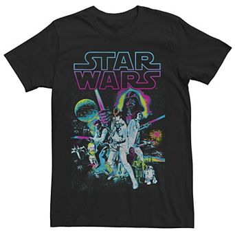 Men's Star Wars A New Hope Neon Tee