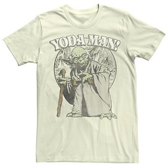Men's Star Wars Yoda Man Portrait Tee