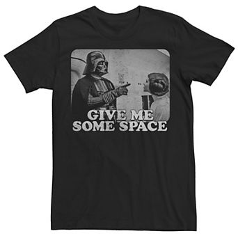 Men's Star Wars Darth Vader Give Me Some Space Leia Tee