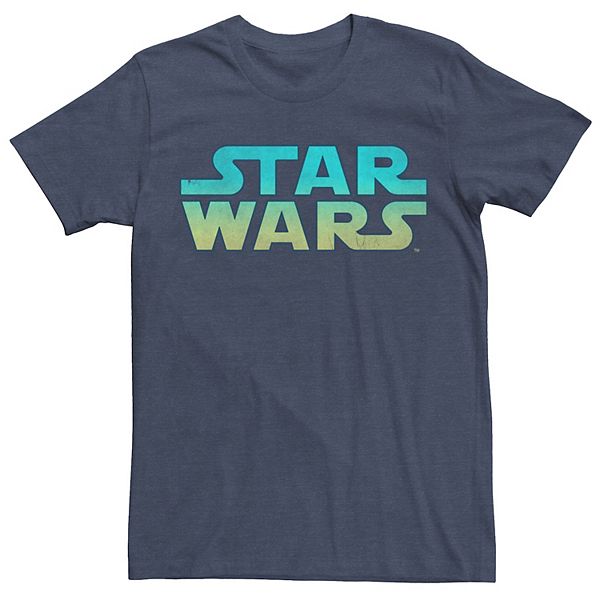 Men's Star Wars Neon Vibrant Colored Logo Tee