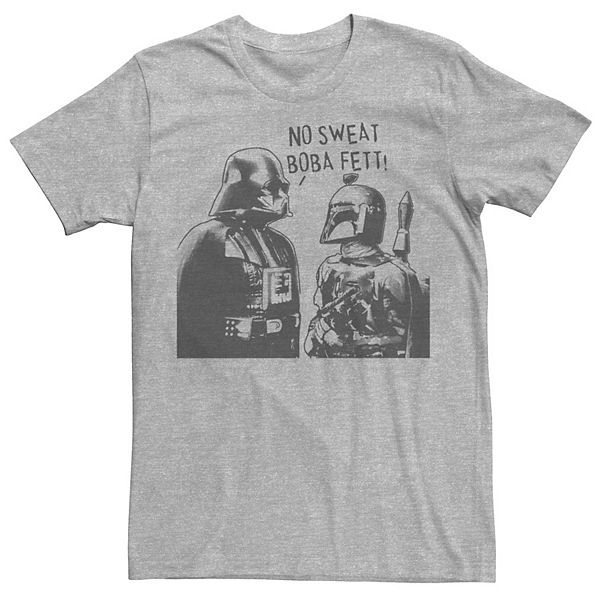 Men's Star Wars Darth Vader & Boba Fett No Sweat Boba Fett Tee