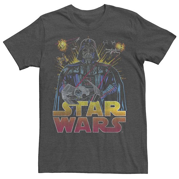 Mens Star Wars Darth Vader Retro Sith Lord Tee