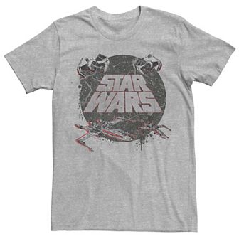 Men's Star Wars Classic Logo X-Wing Tie Fighter Tee