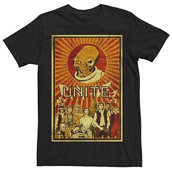 Mens Star Wars Rebel Unite Propaganda Tee