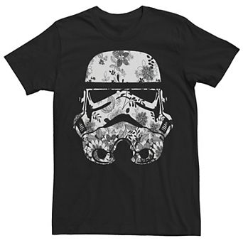 Mens Star Wars Stormtrooper Floral Print Helmet Tee