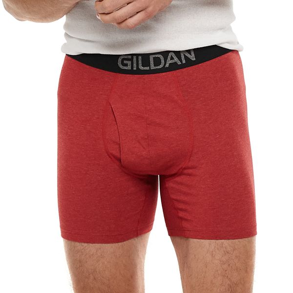 Men's Gildan 4pack Platinum Stretch RegularLength Boxer Briefs