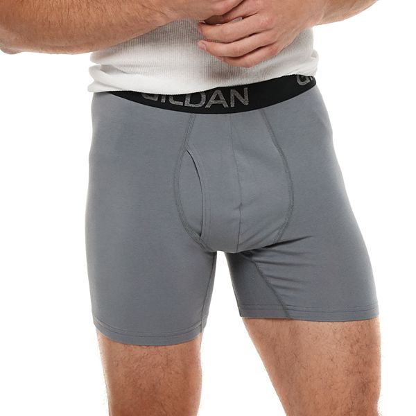 Mens Gildan 4 Pack Platinum Stretch Regular Length Boxer Briefs 1064