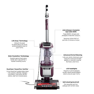 Shark® Rotator Pet Upright Vacuum with DuoClean PowerFins HairPro