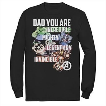 Men's Marvel Avengers Dad You Are Incredible Tee