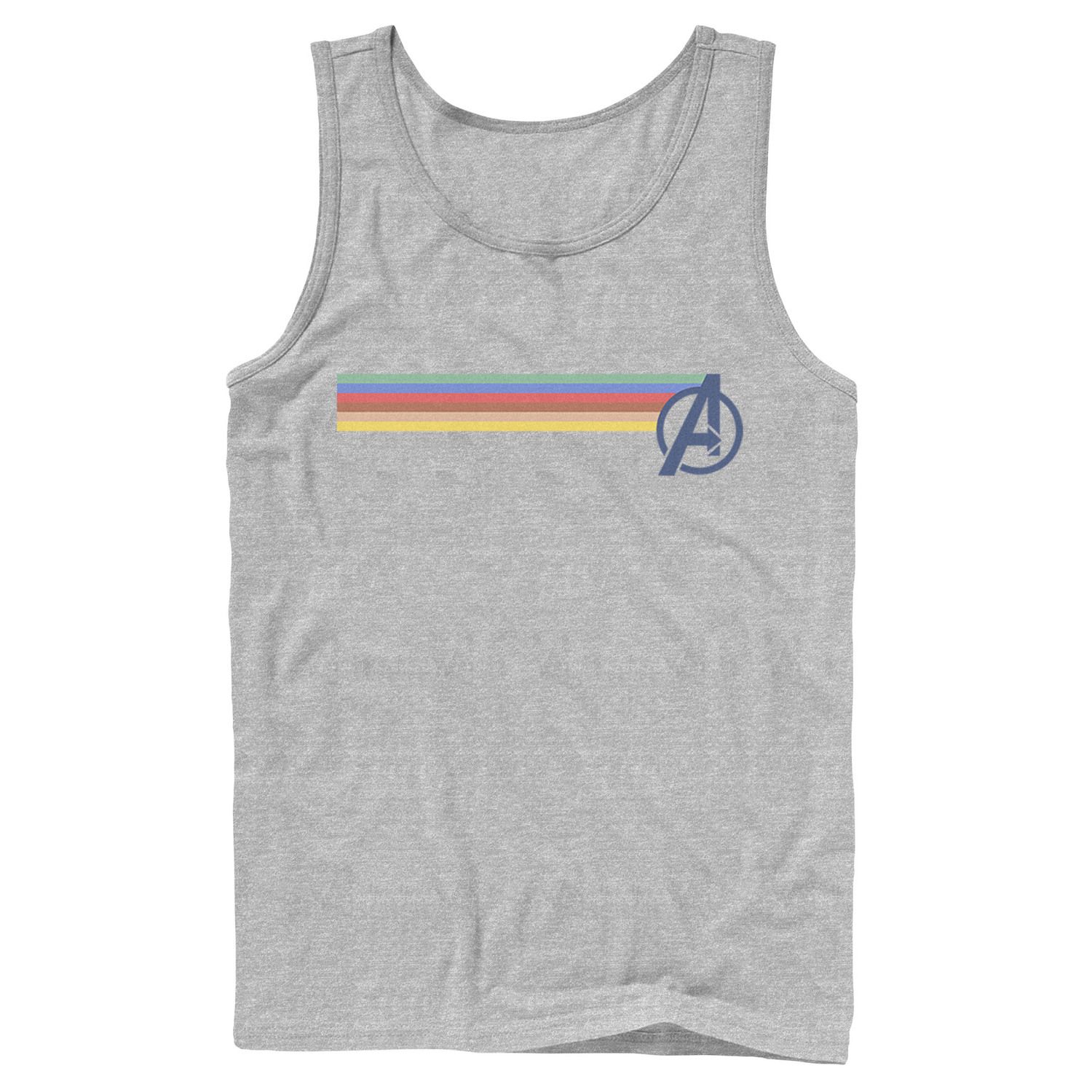 Image for Licensed Character Men's Marvel Avengers Rainbow Colors Classic Logo Tank at Kohl's.
