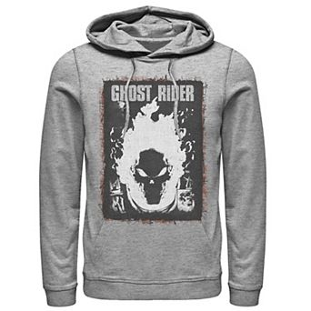 Men's Marvel Ghost Rider Dark Distressed Poster Hoodie