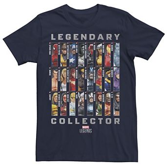Men's Marvel Legends Series Legendary Collector Checklist Tee