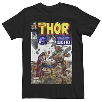 Men's Marvel Legends Series Thor VS Olik Troll Comic Cover Tee