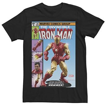 Men's Marvel Legends Series The Invincible Iron Man Comic Cover Tee