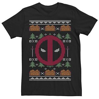 Men's Marvel Deadpool Ugly Knit Style Tee