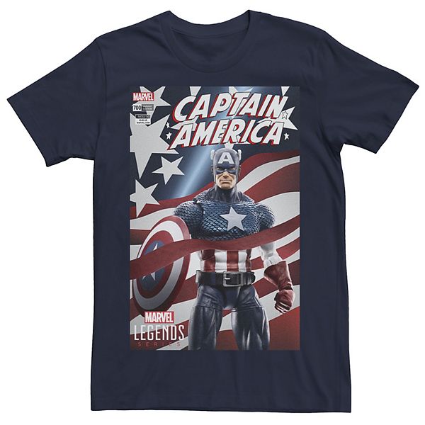 Men's Marvel Legends Series Captain America Comic Cover Tee